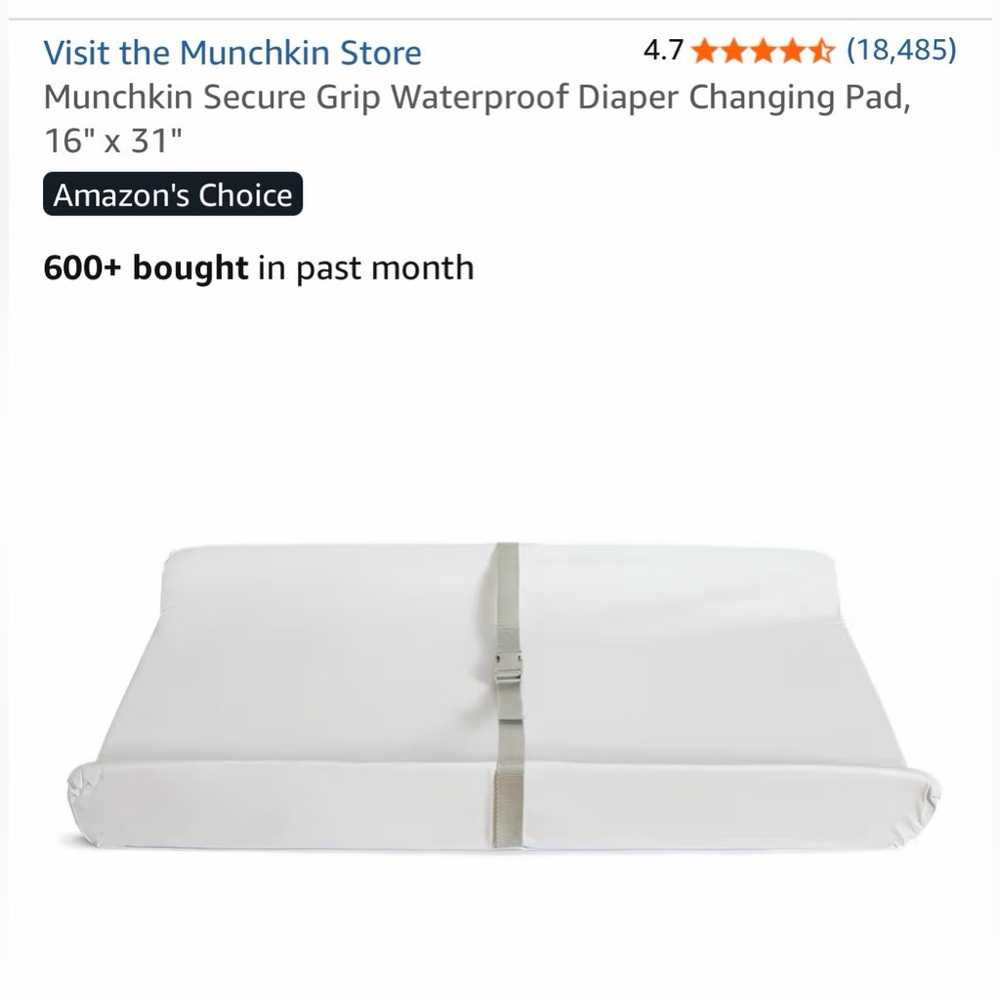 New Munchkin Secure Grip Change Pad